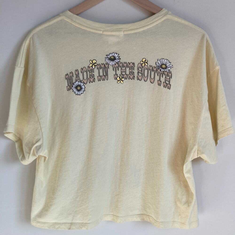 Outlaw Made In The South Graphic Short Sleeve Crop Top Large - Picture 7 of 8